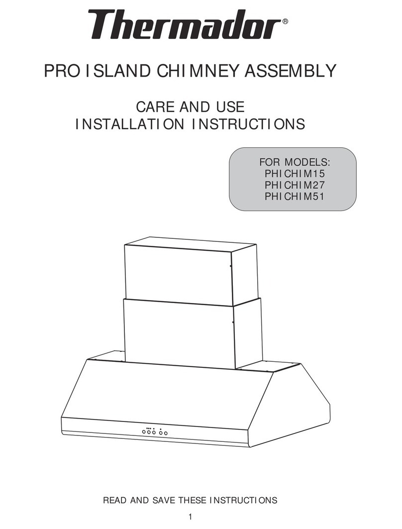 Thermador PHICHIM15 Assembly / care & use instructions