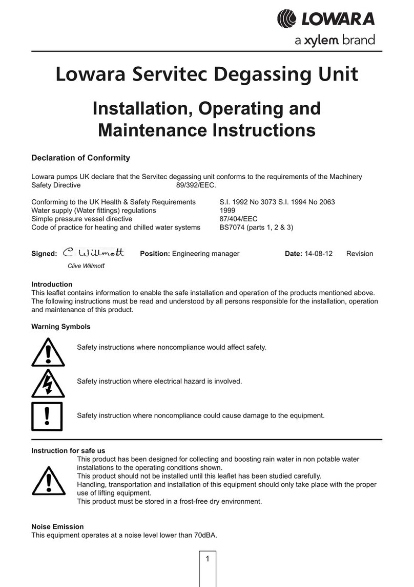 Xylem Lowara Servitec Assembly instructions