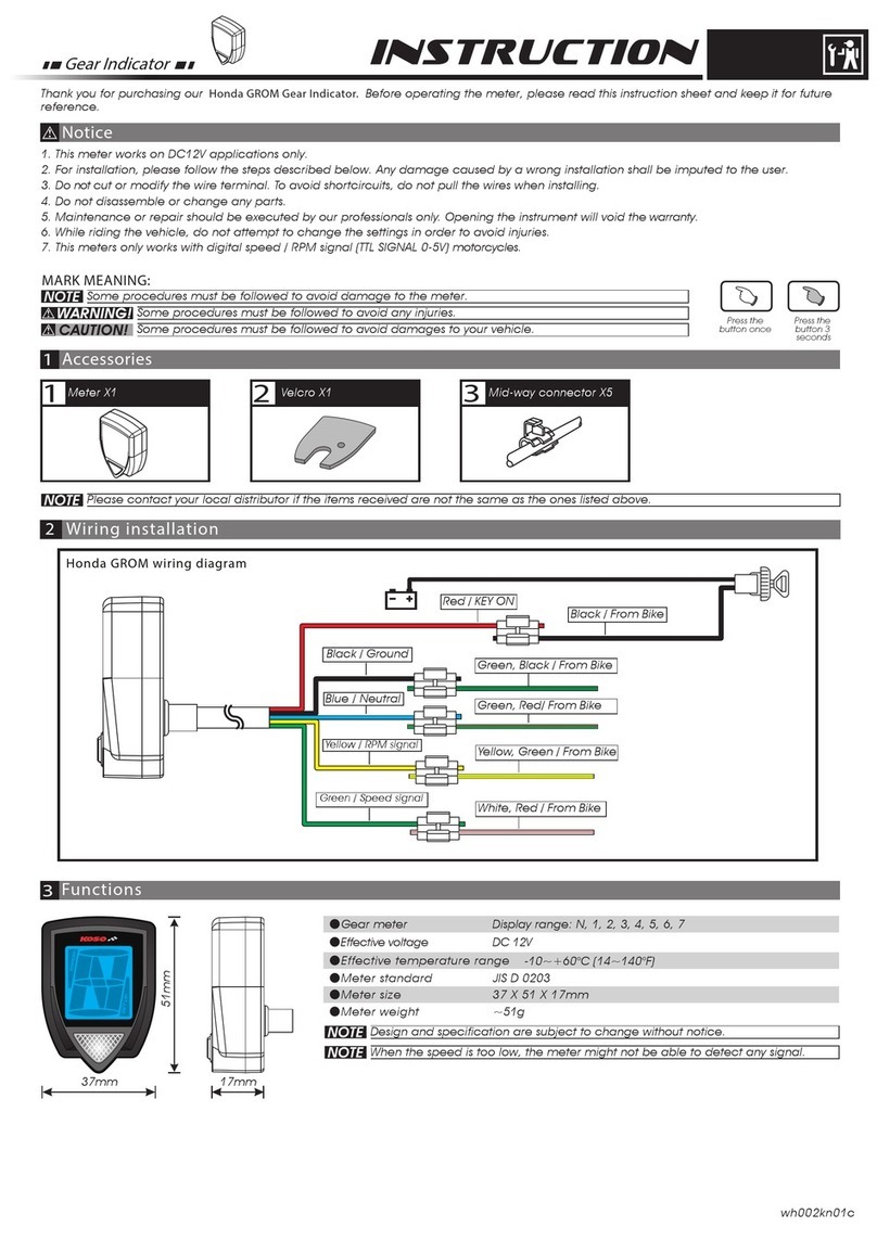 Koso 1246463 instructions Koso 1246463 instructions