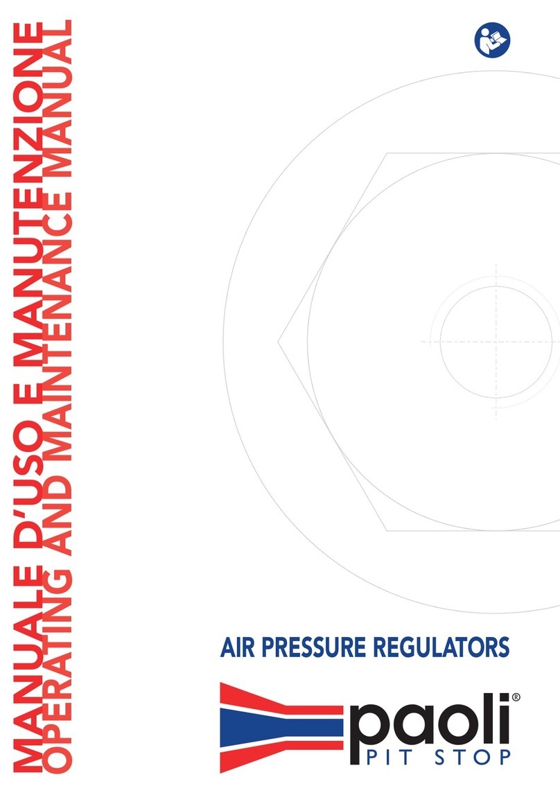 Paoli F1 Operating and maintenance manual