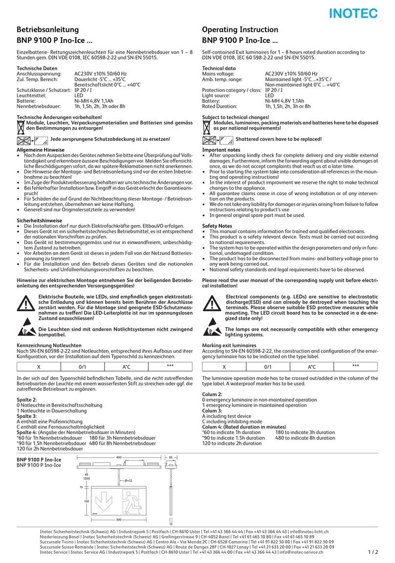 InoTec BNP 9100 P Ino-Ice Series Operating instruction InoTec BNP 9100 P Ino-Ice Series Operating instruction