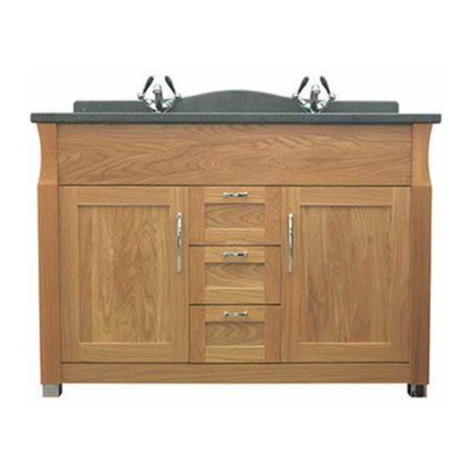 Imperial Radcliffe Westbury Twin Vanity Unit with 3... installation instructions