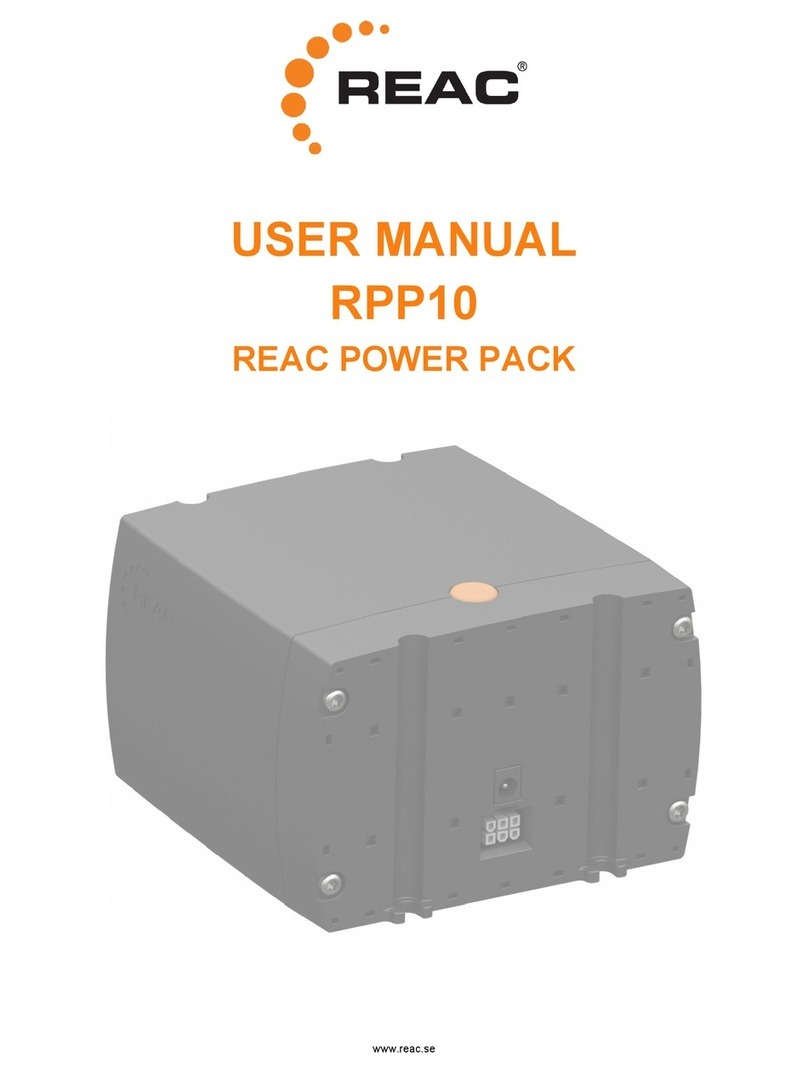 REAC RPP10 user manual