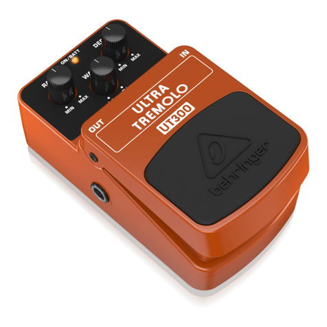 Behringer ULTRA TREMOLO UT300 User manual