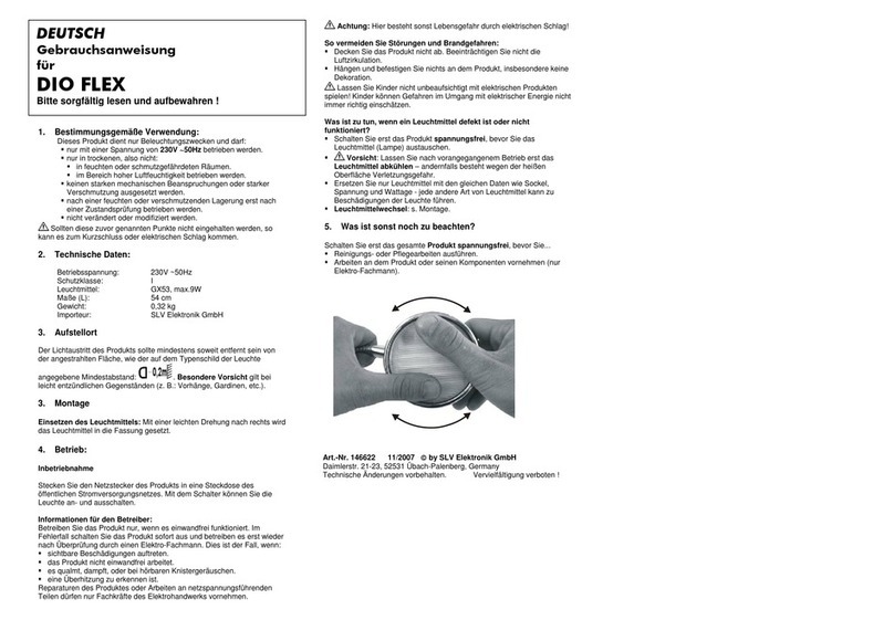 SLV DIO FLEX instruction manual
