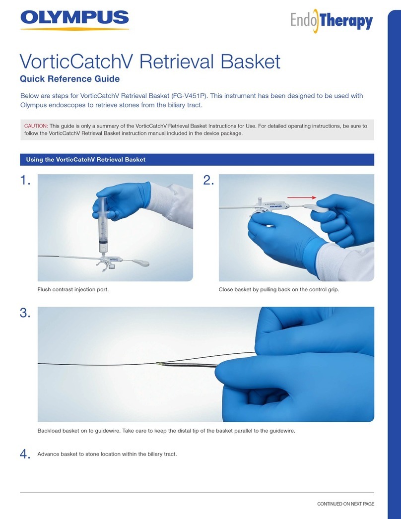 Olympus VorticCatchV Retrieval Basket User manual