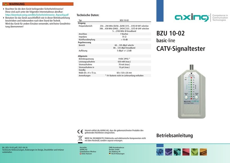 axing BZU 10-02 basic-line Operation instructions
