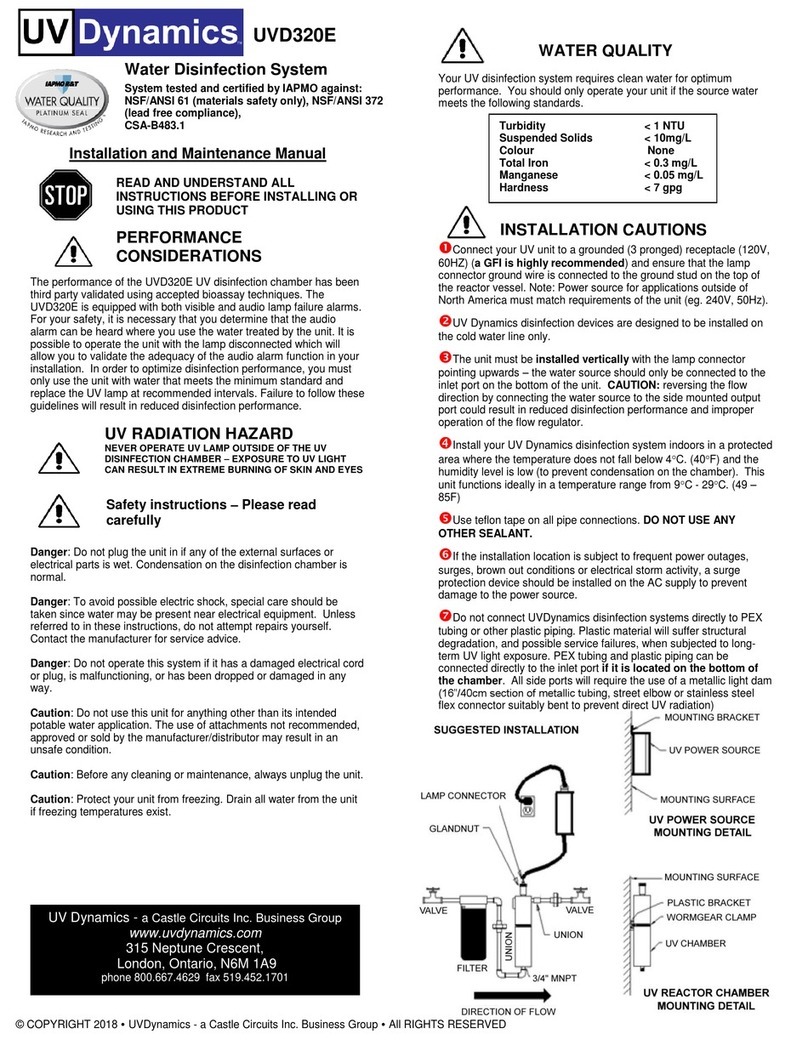 UV Dynamics UVD320E Manual