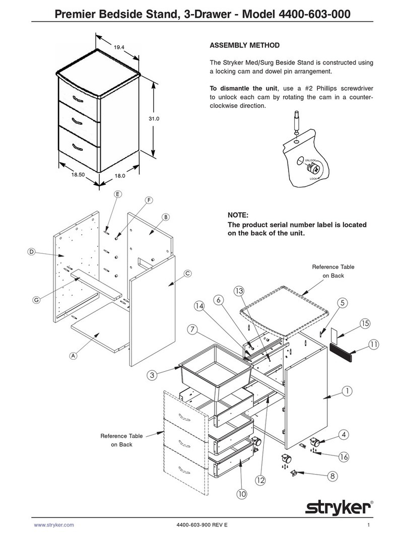 Stryker Premier 4400-603-000 User manual