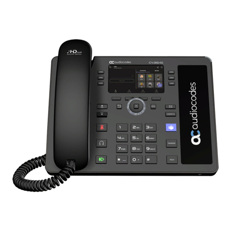AudioCodes C435HD User manual AudioCodes C435HD User manual