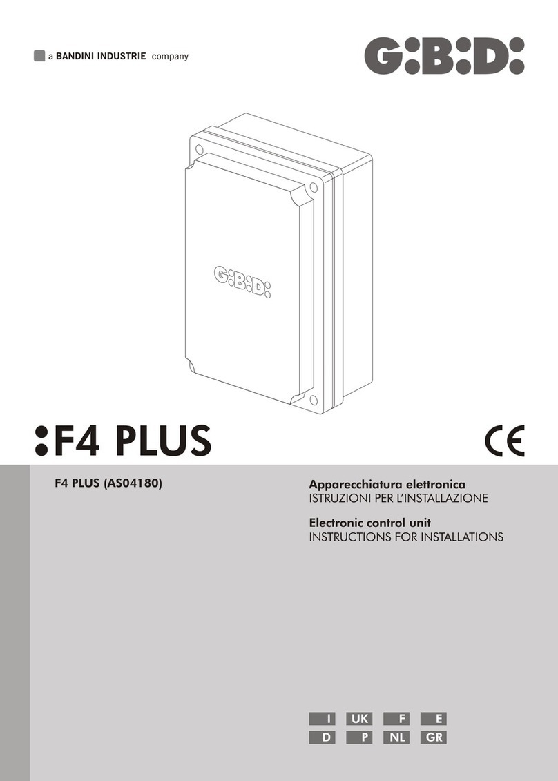 Bandini Industrie GBD F4 PLUS Guide