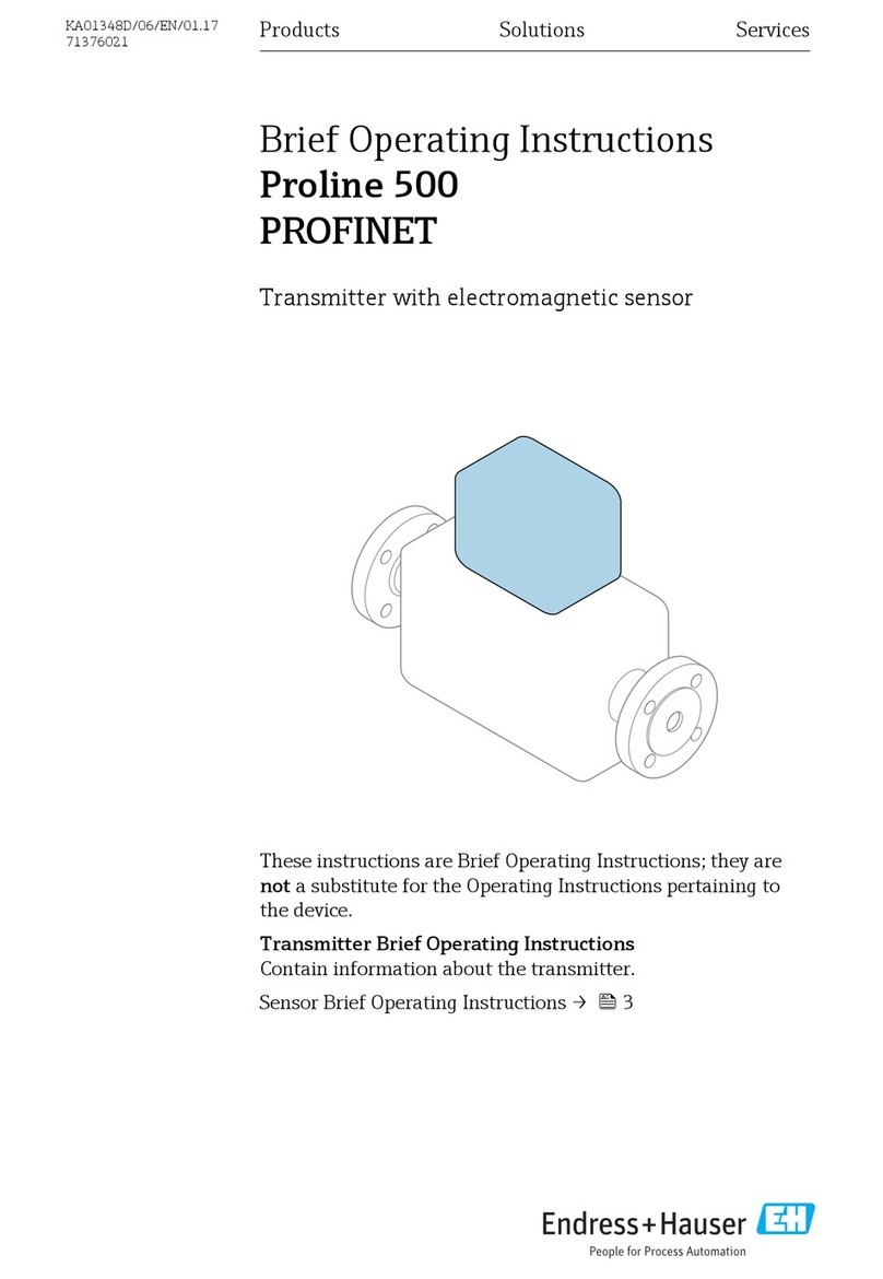 Endress+Hauser Proline 500 PROFINET Technical specifications