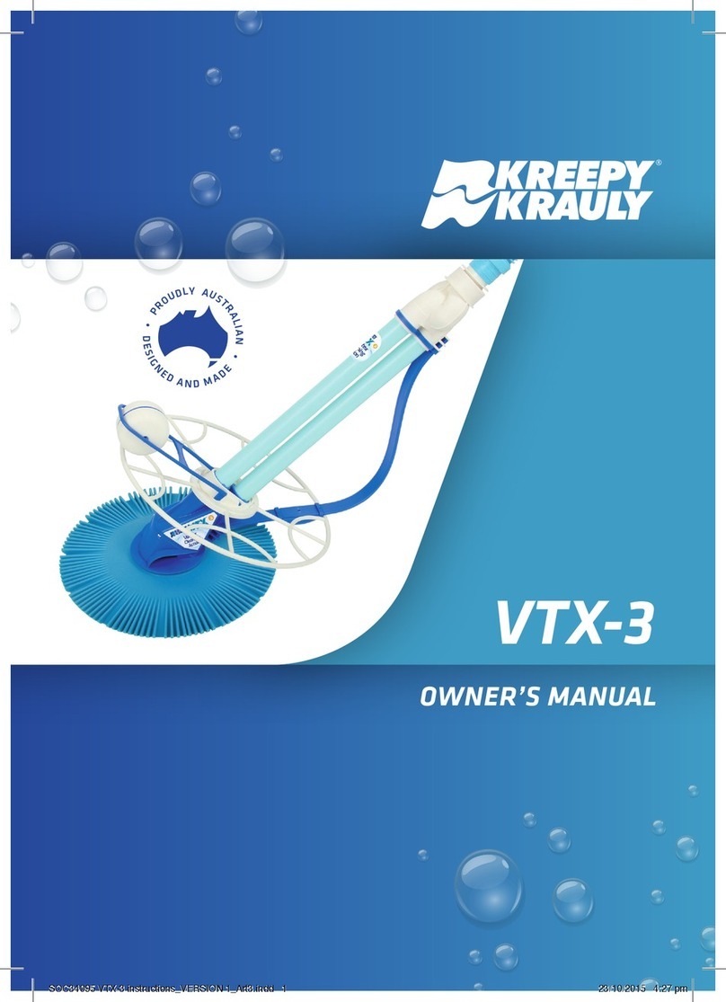 Kreepy krauly VTX3 owner's manual
