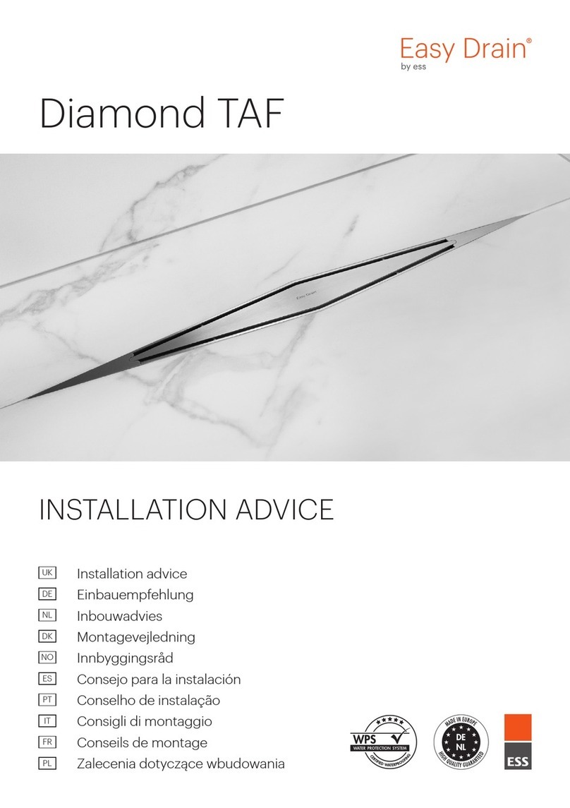 ESS Easy Drain Diamond TAF Installation and operating instructions