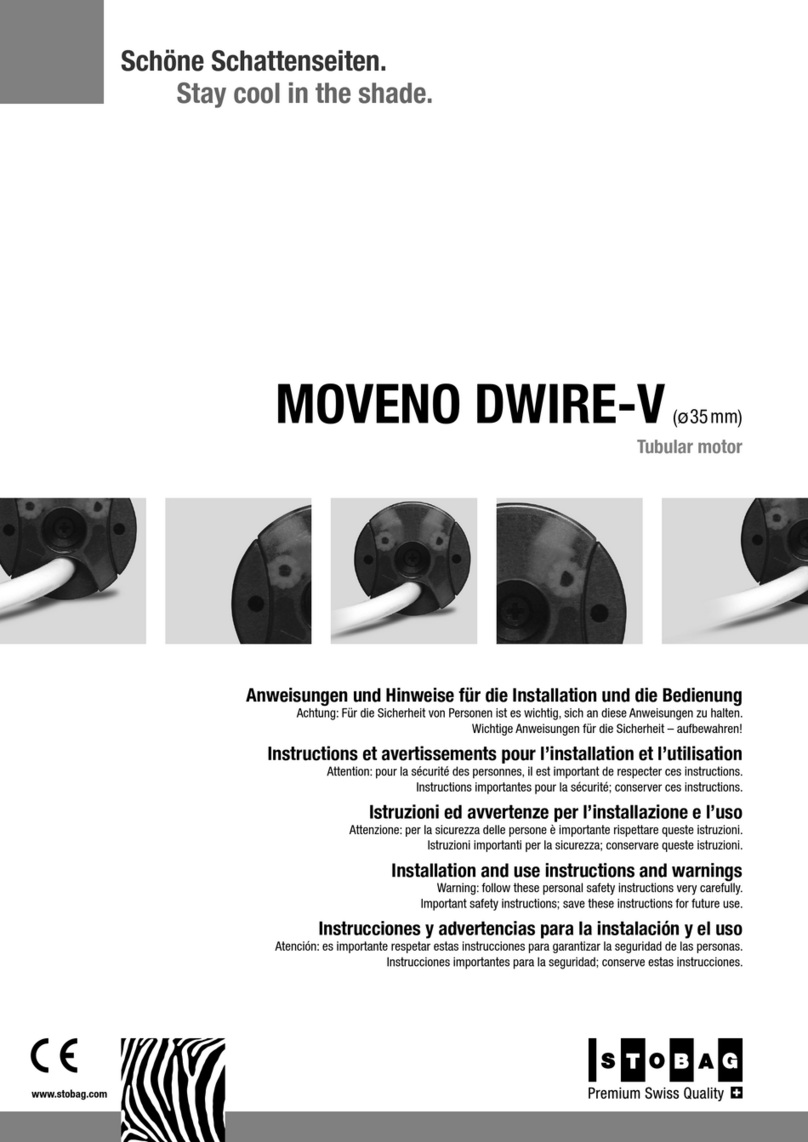 Stobag MOVENO DWIRE-V Installation and use instructions and warnings