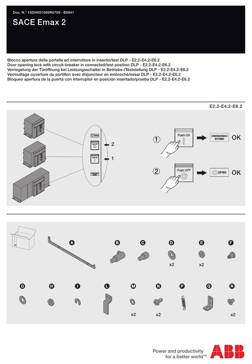 ABB SACE Emax 2 E2.2 User manual