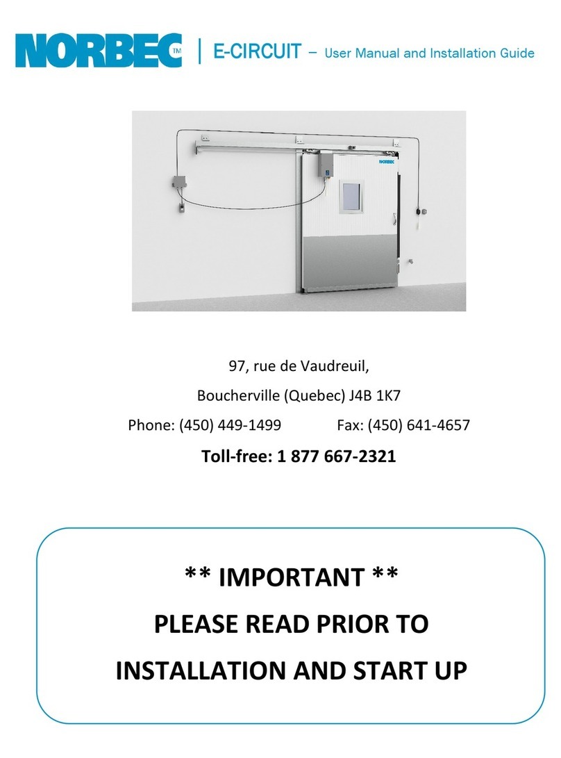 Norbec E-CIRCUIT User manual and installation guide Norbec E-CIRCUIT User manual and installation guide