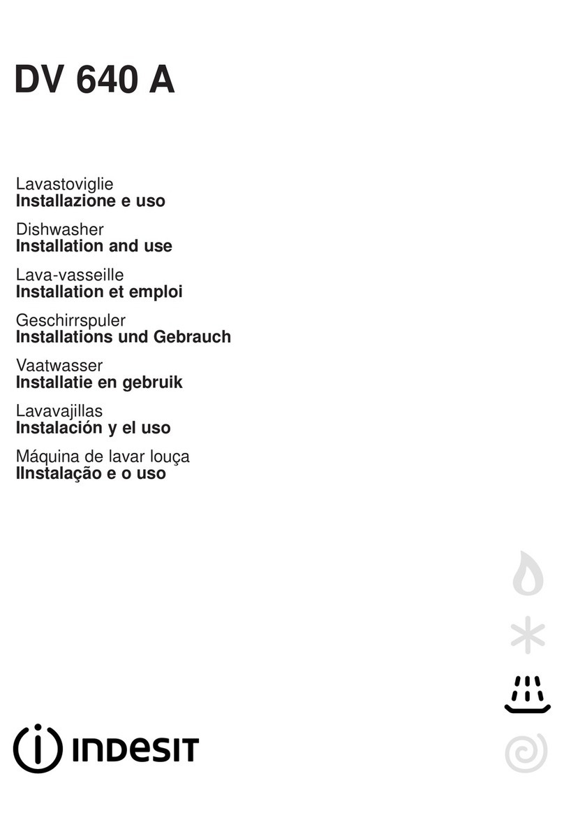 Indesit DV 640 A Installation and use