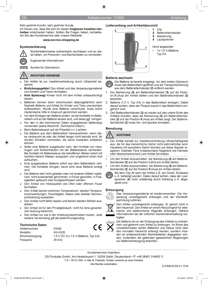 DS Produkte AN-A326 instructions