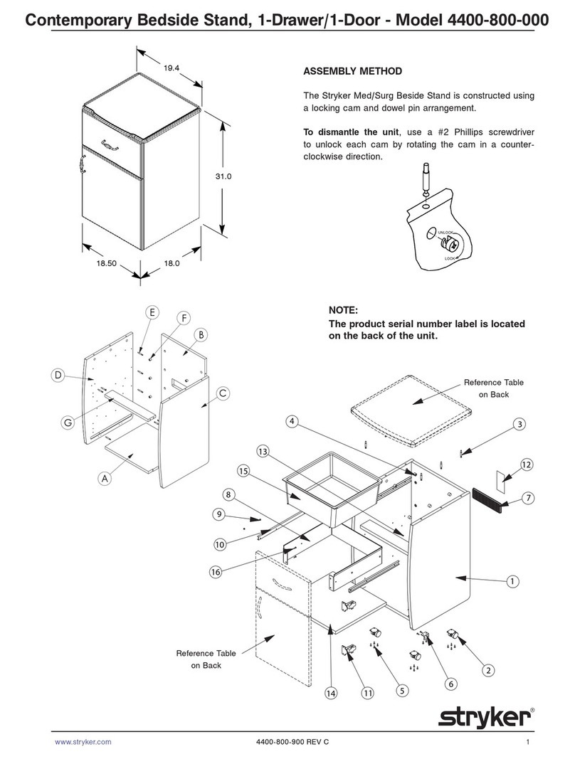 Stryker Contemporary 4400-800-000 User manual