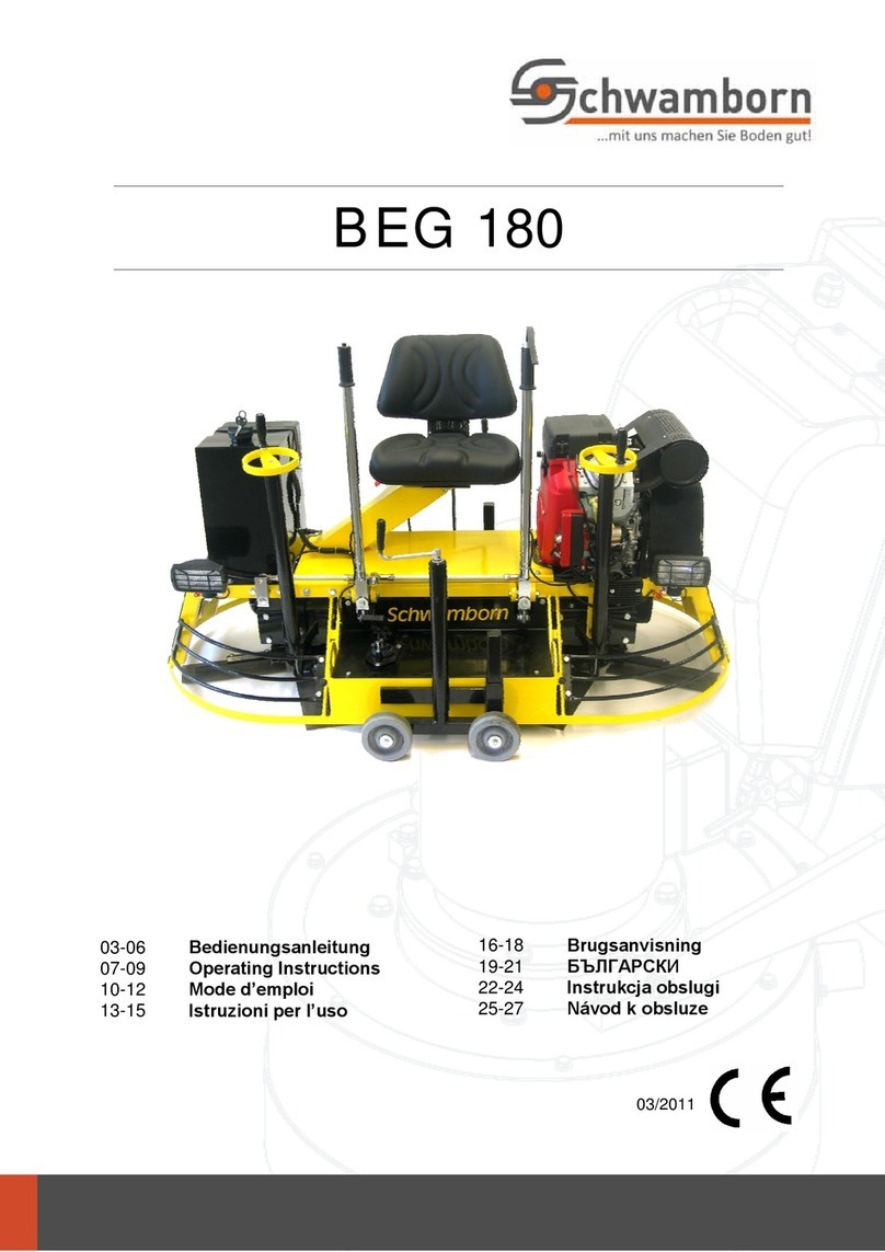 Schwamborn BEG 180 operating instructions