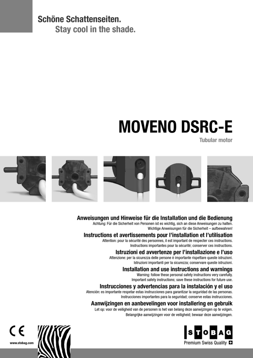 Stobag MOVENO DSRC-E Installation and use instructions and warnings