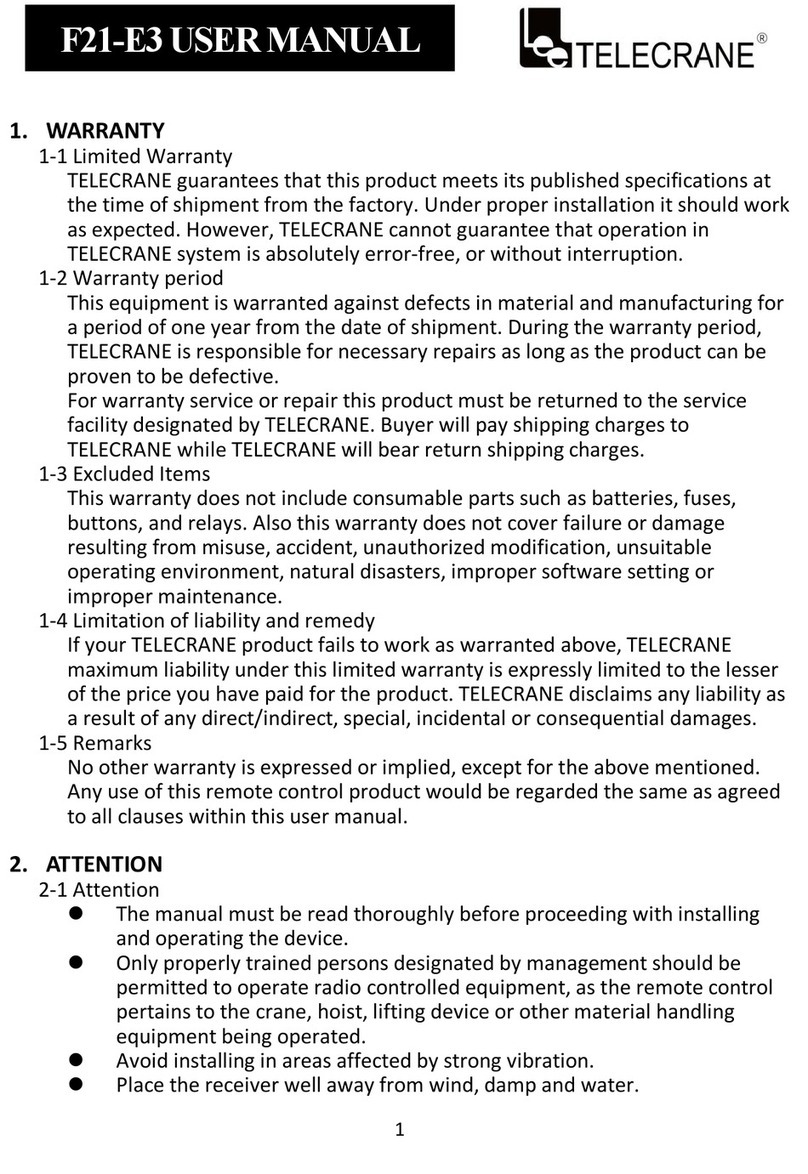 Telecrane F21-E3 user manual