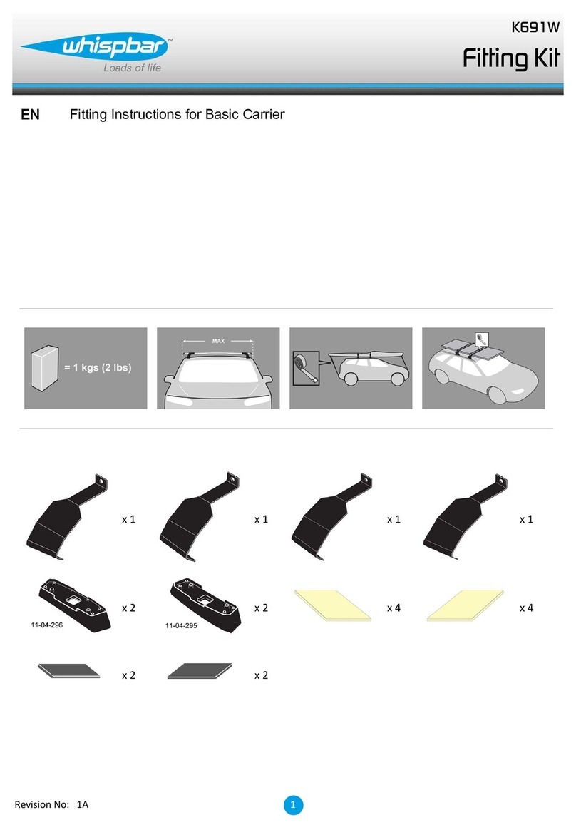 Yakima Whispbar K691W User manual Yakima Whispbar K691W User manual