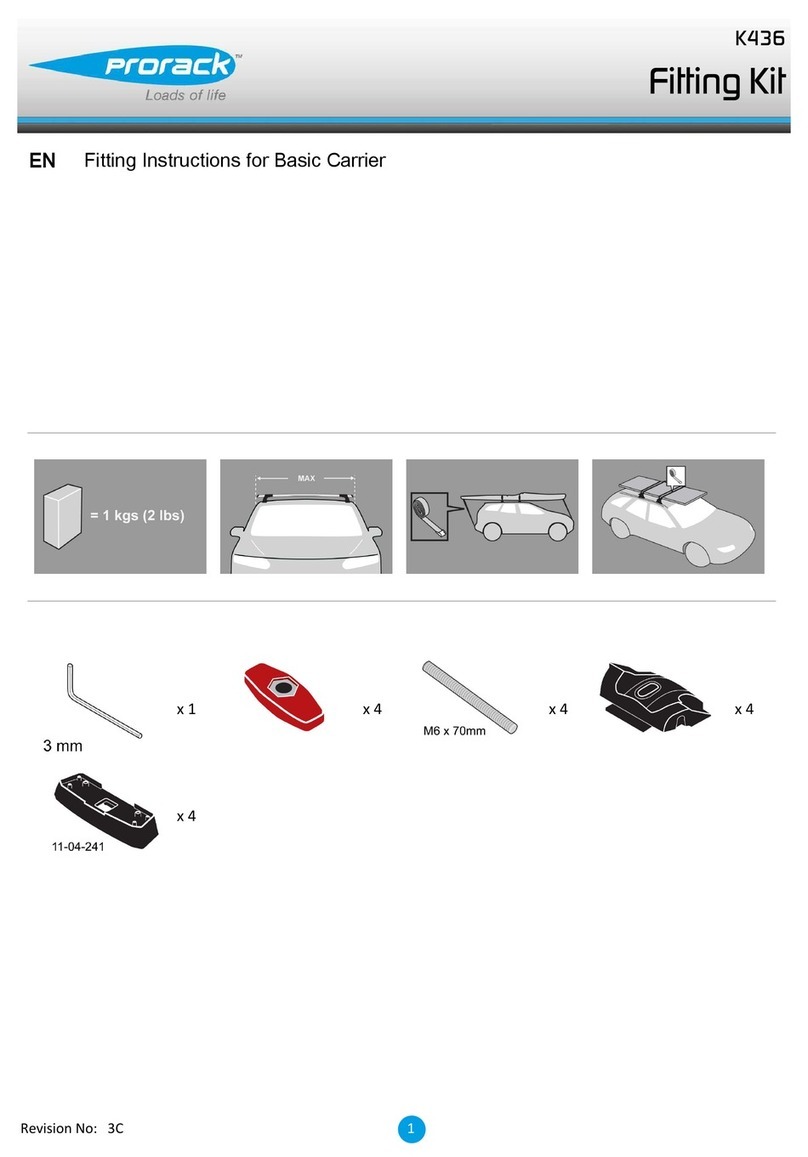 Yakima Prorack K436 User manual