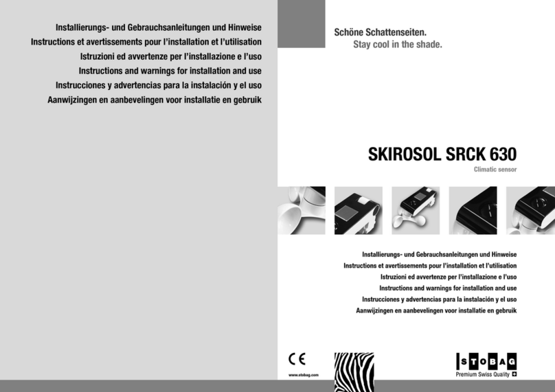 Stobag SKIROSOL SRCK 630 Instructions and warnings for installation and use Stobag SKIROSOL SRCK 630 Instructions and warnings for installation and use