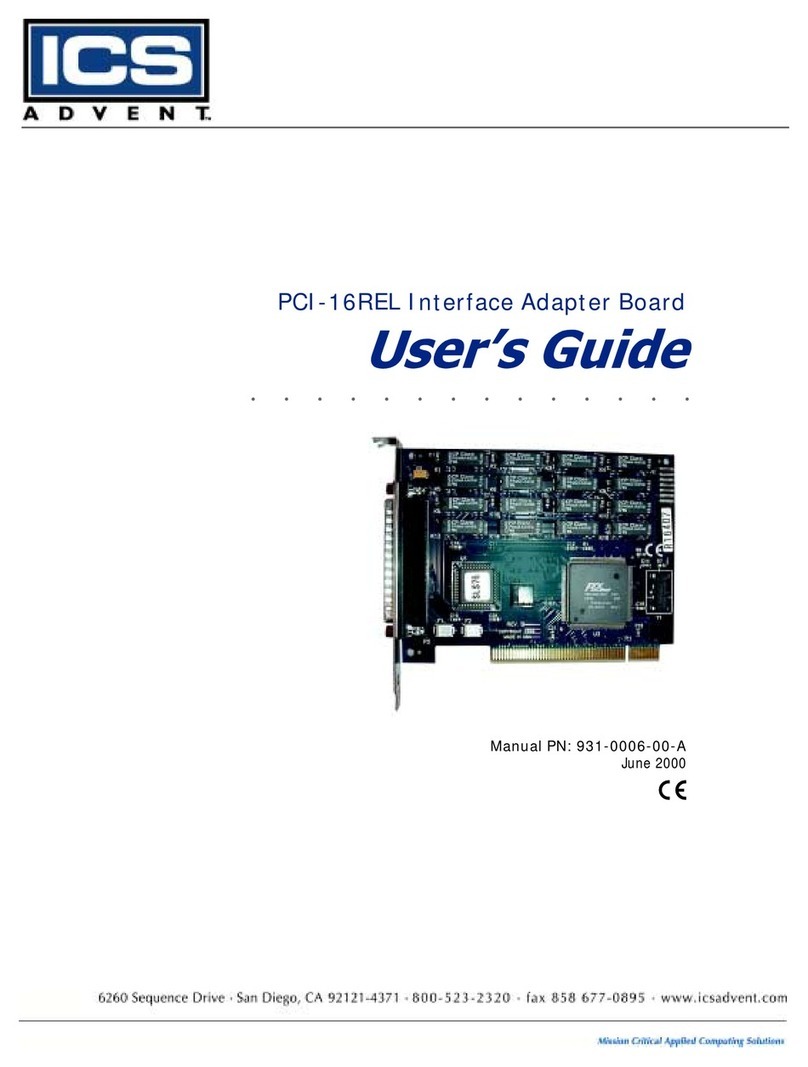 ICS PCI-16REL User manual