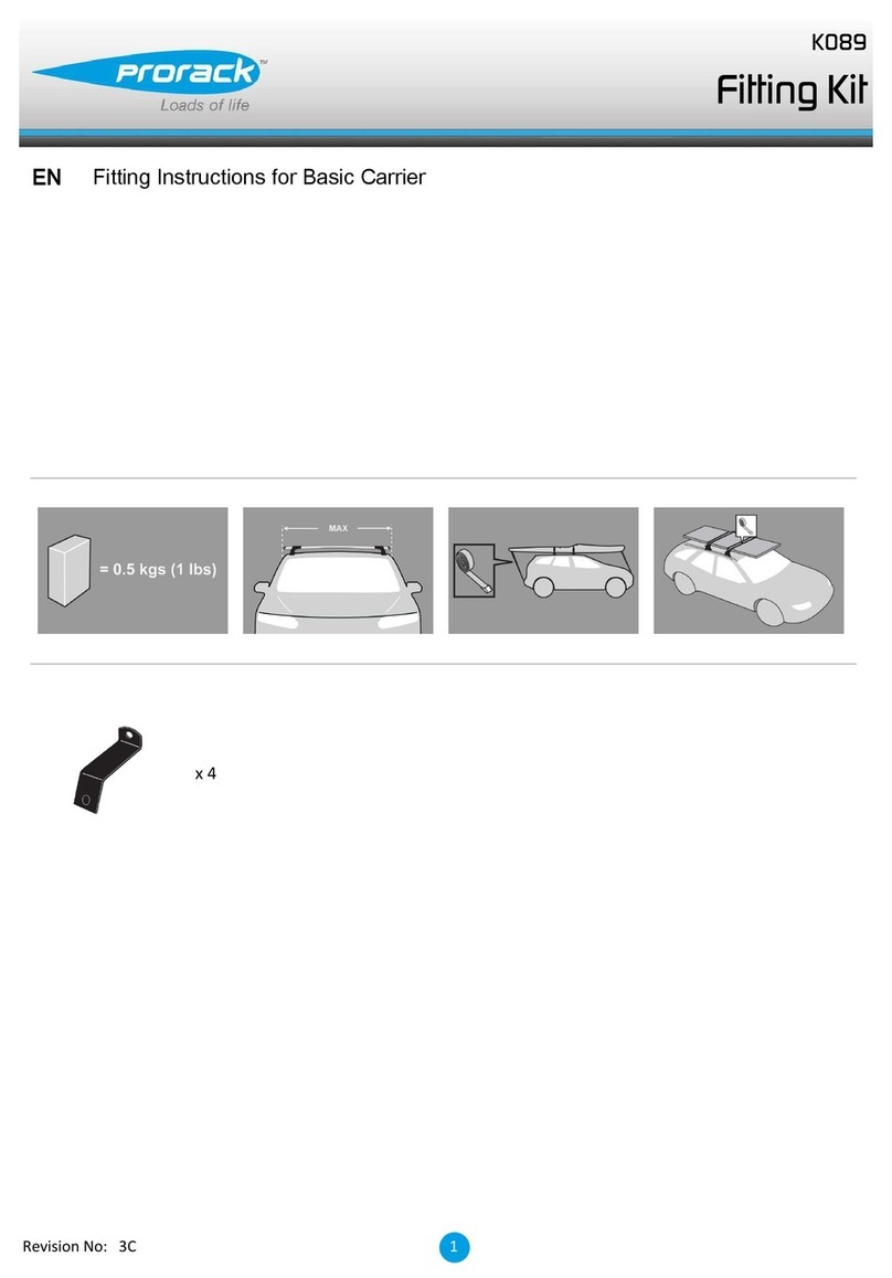 Yakima Prorack K089 Fitting instructions