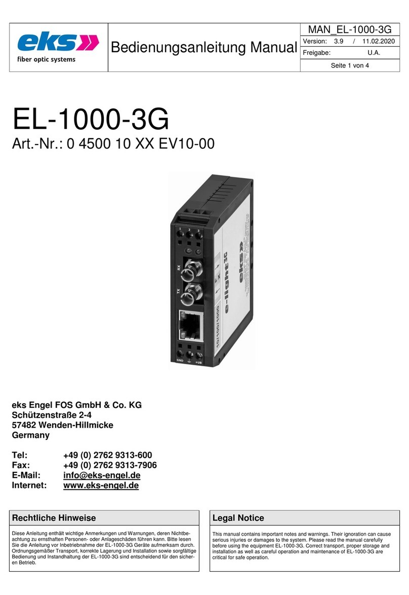 eks EL-1000-3G User manual
