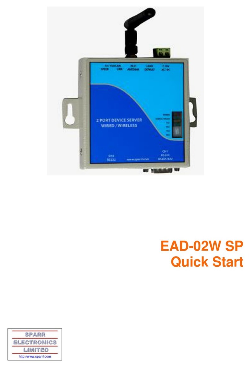 Sparr EAD-02W SP quick start