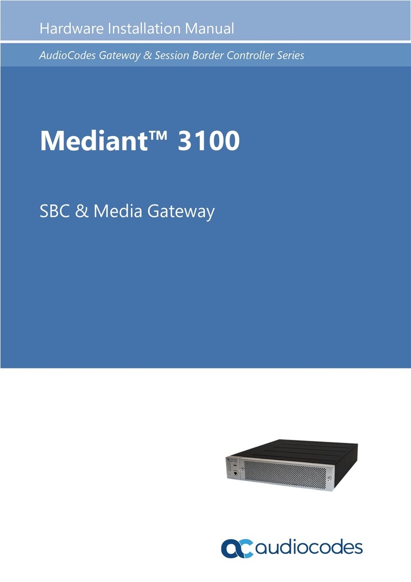 AudioCodes Mediant 3100 Assembly instructions