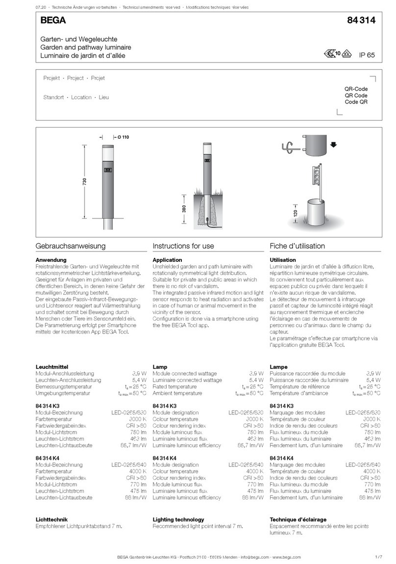 BEGA 84 314 User manual