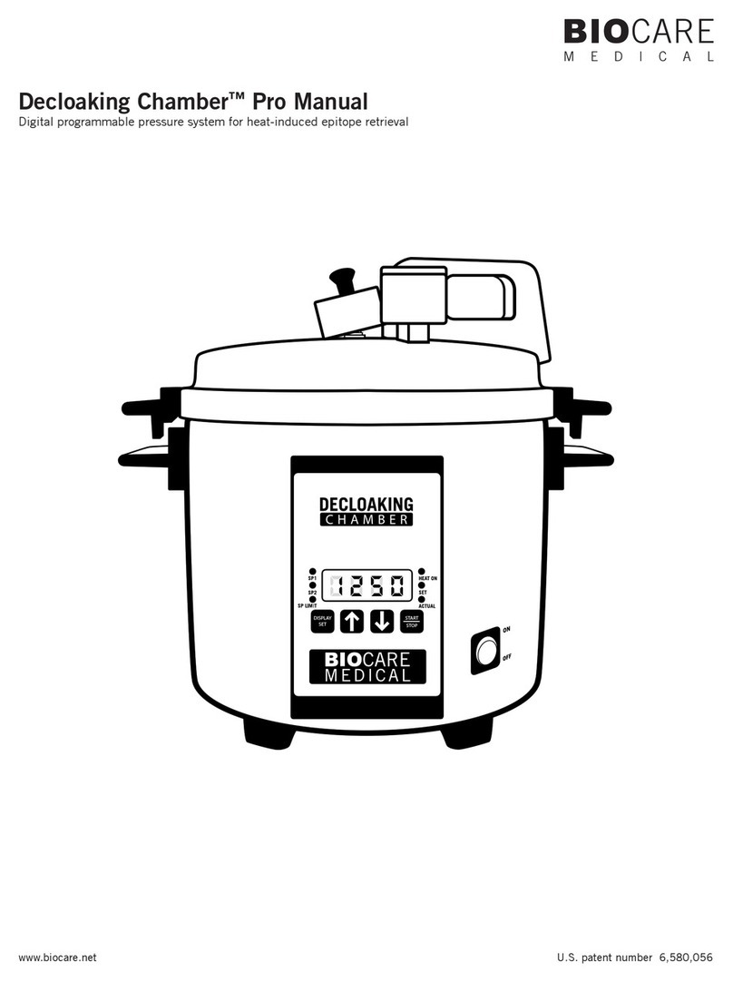 BioCare Medical Decloaking Chamber Pro manual
