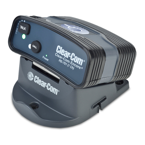 HME Clear-Com RS-701 Quick reference guide