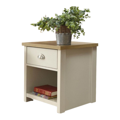 BIG FURNITURE WAREHOUSE LANCASTER LAMP TABLE Assembly instructions