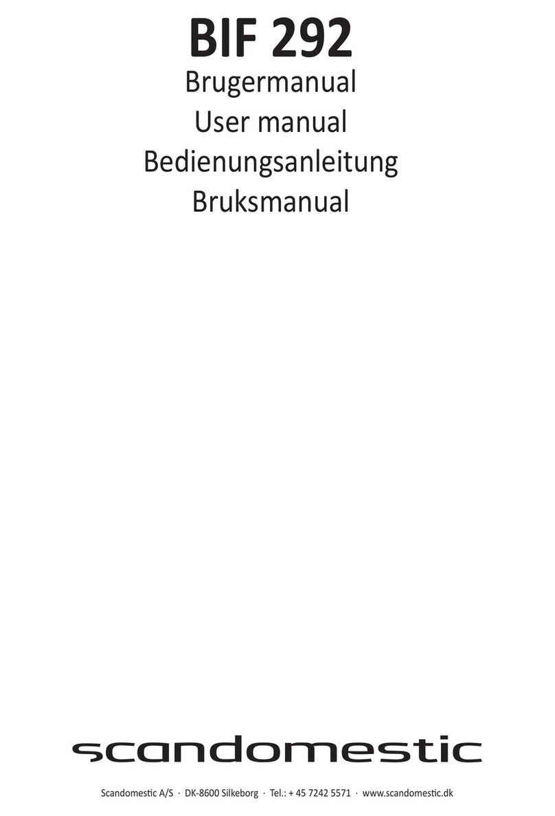 Scandomestic BIF 292 user manual