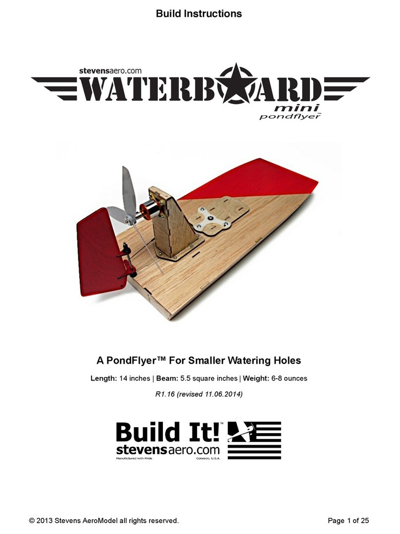 Stevens Aero Model Waterboard mini pondflyer Manual