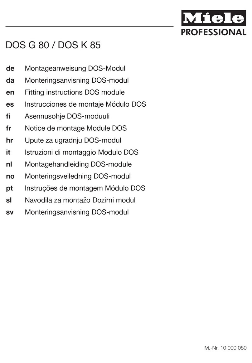 Miele DOS G 80 User manual