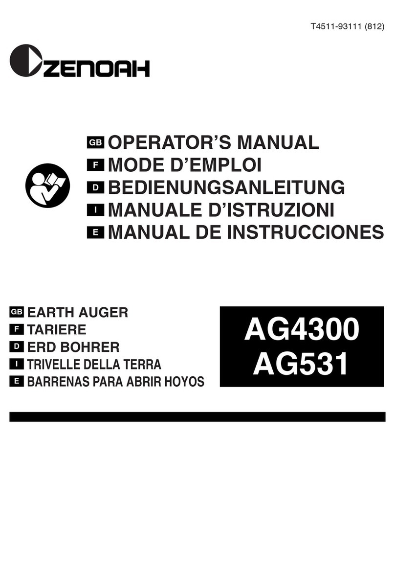 Zenoah POWER AUGER AG4300 Operator's manual