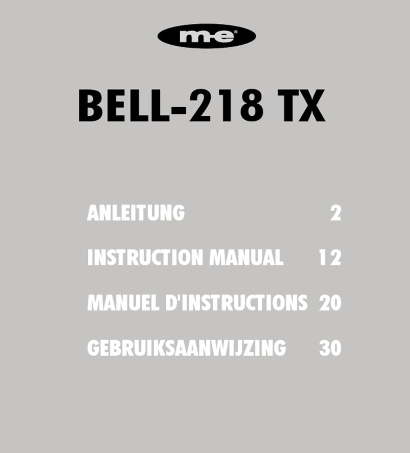 Me BELL-218 TX instruction manual