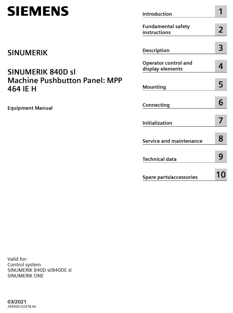 Siemens MPP 464 IE H Equipment manual
