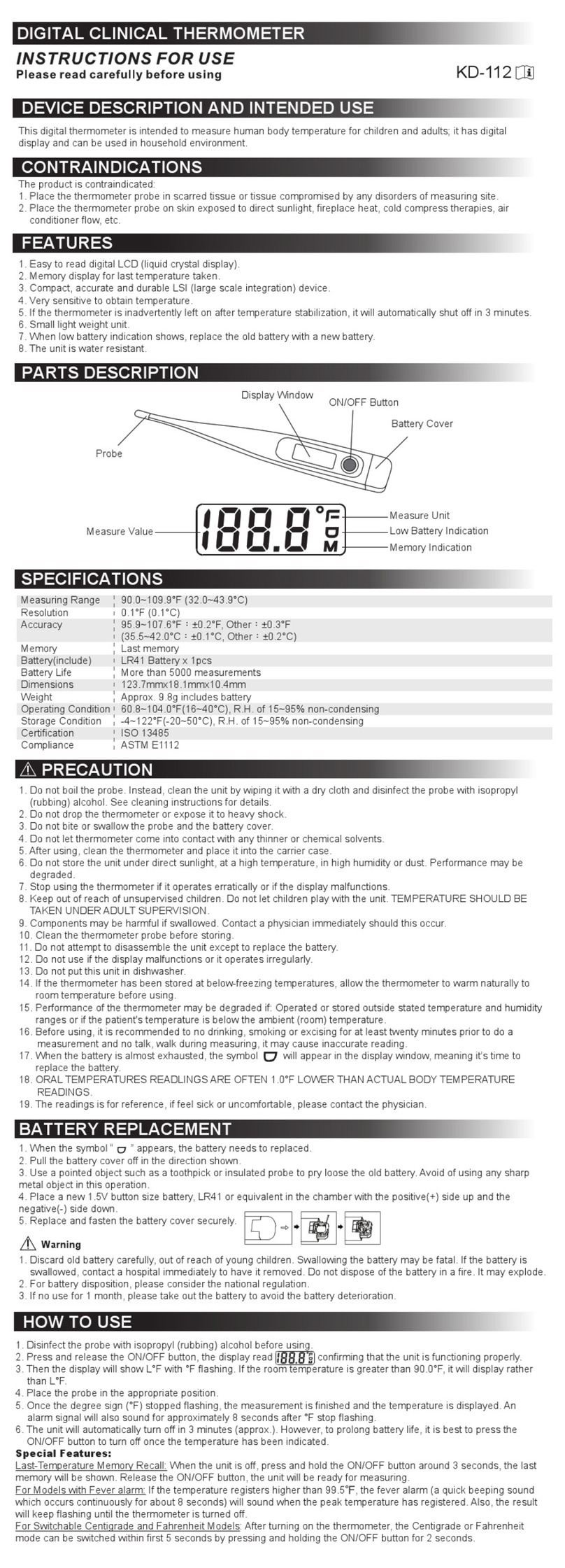 K-Jump Health KD-112 Instructions for use