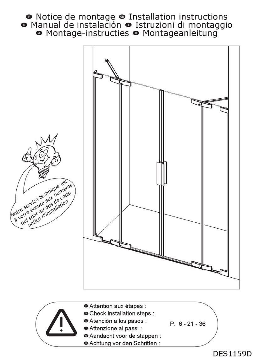 Kinedo Kinequartz equerres 2P XXL User manual Kinedo Kinequartz equerres 2P XXL User manual