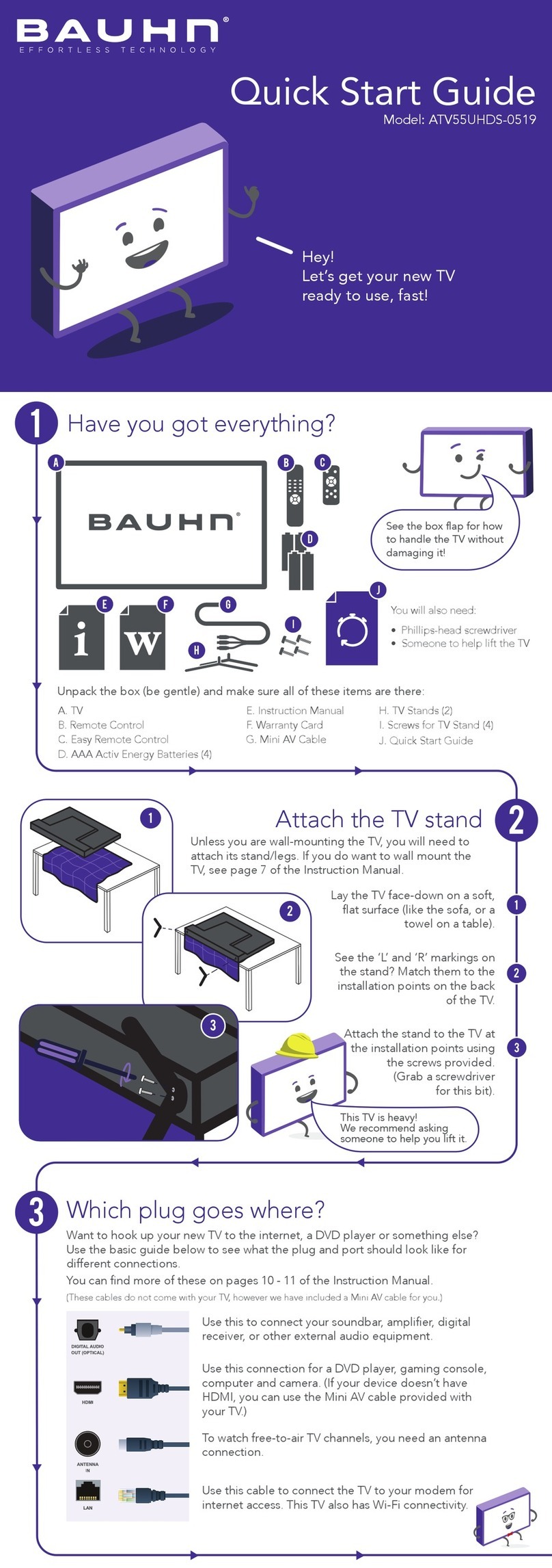 Bauhn ATV55UHDS-0519 User manual Bauhn ATV55UHDS-0519 User manual
