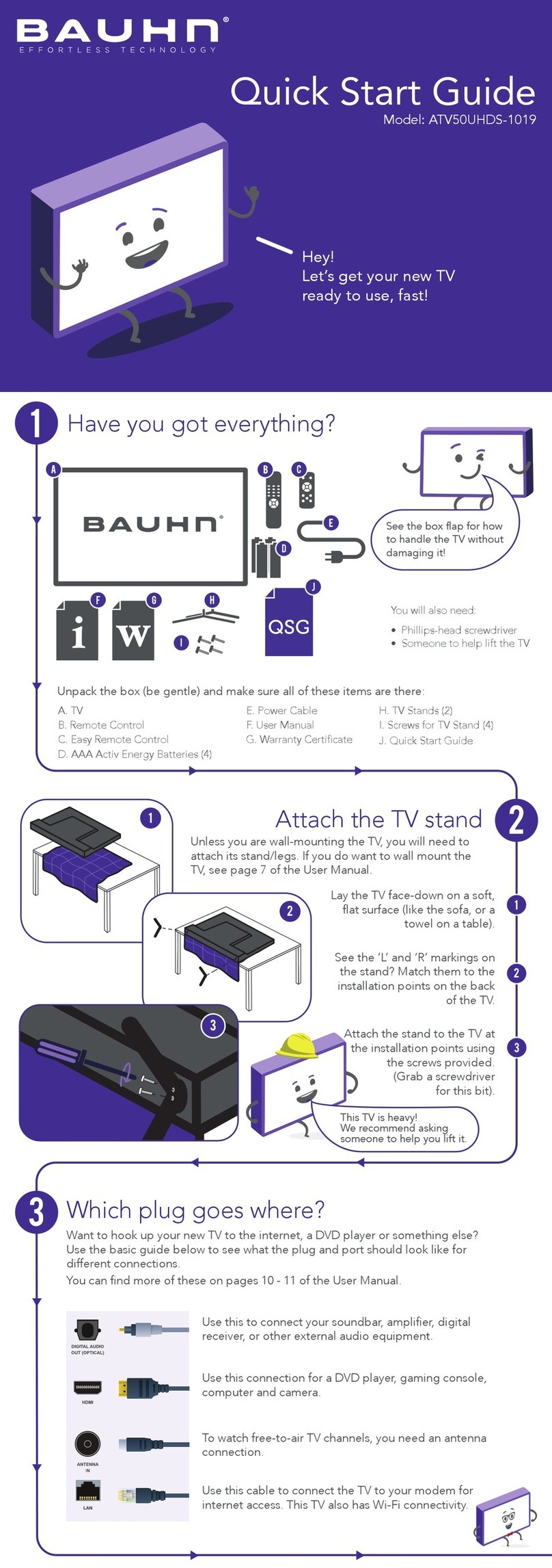 Bauhn ATV50UHDS-1019 User manual Bauhn ATV50UHDS-1019 User manual