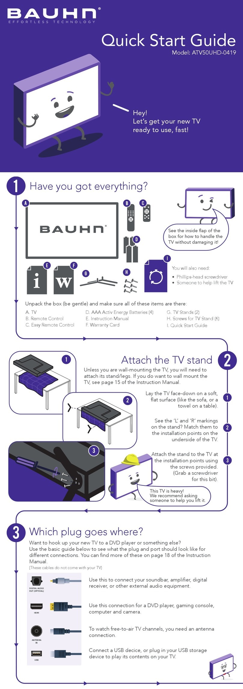 Bauhn ATV50UHD-0419 User manual Bauhn ATV50UHD-0419 User manual